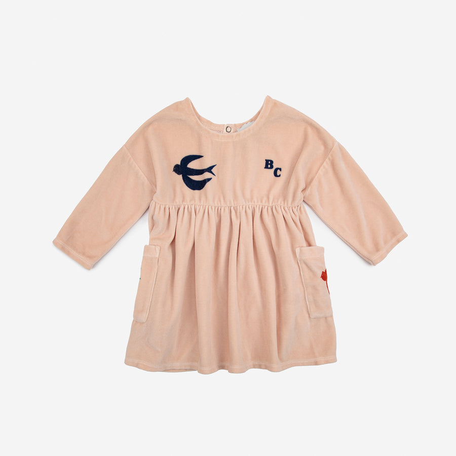 Birds Velvet dress / Baby + Toddler