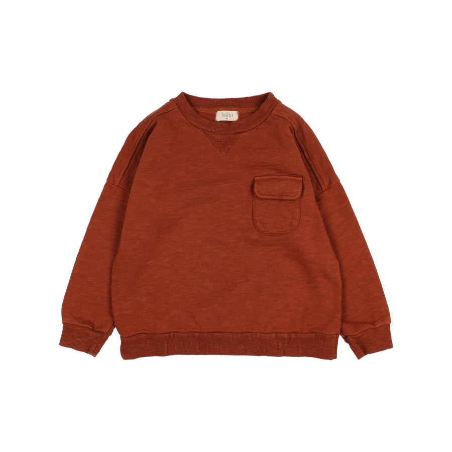 POCKET SWEATSHIRT / RUST