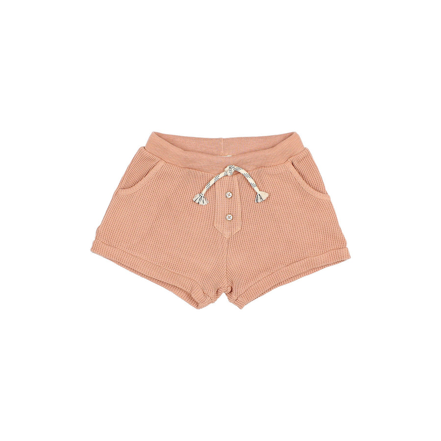 WAFFLE SHORTS / ANTIC ROSE