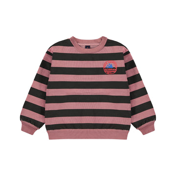 Sweatshirt wide stripes / Rust