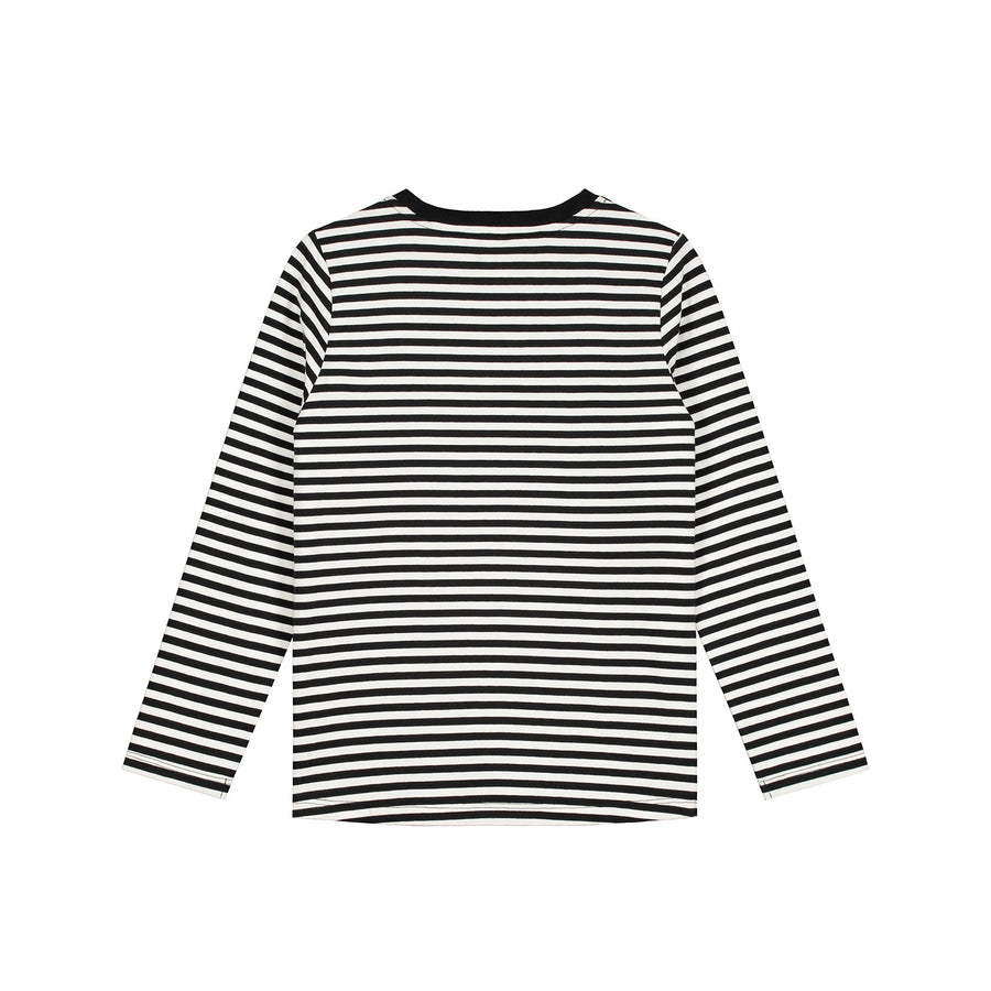 Long Sleeve Tee / Nearly Black-Off White