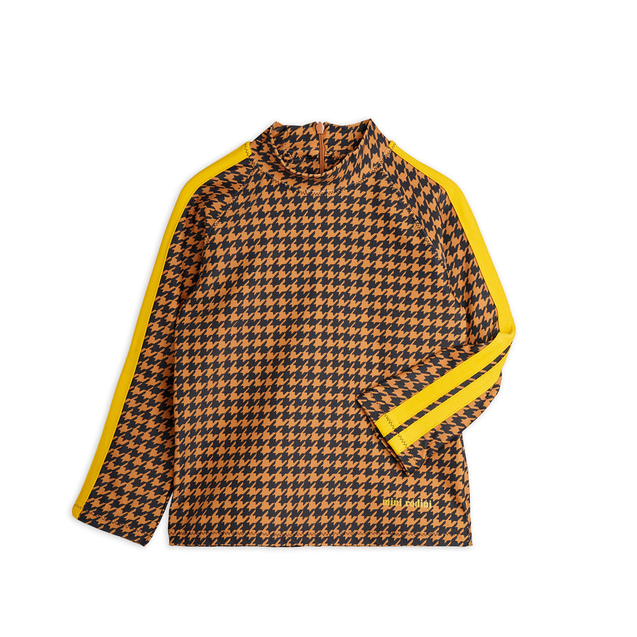 Houndstooth uv top / Brown