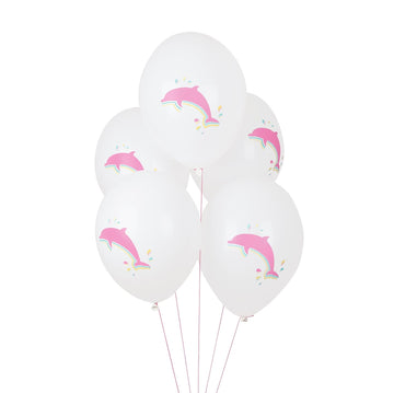 Dolphin Tattooed Balloons / Set of 5