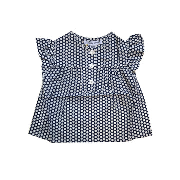 Polka Dot Blouse / Blue